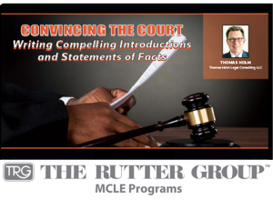 Thomas Holm MCLE: Convincing the Court